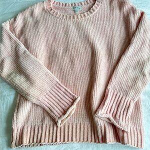 P.J. Salvage Pink Ribbed Sweater